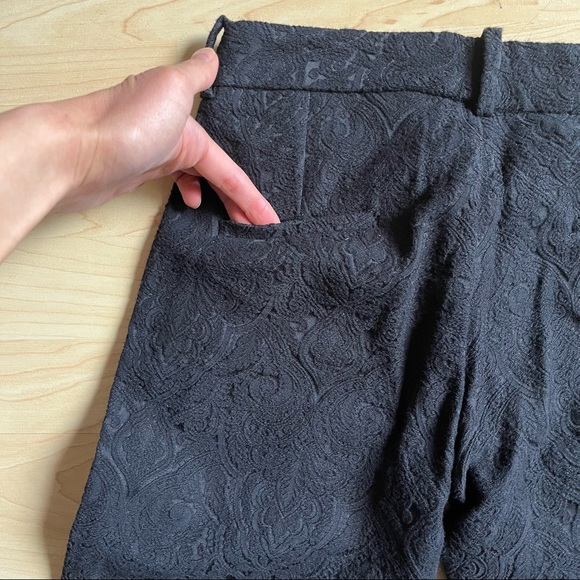 MNG Suit Pant Embroidery Floral Overlay Skinny Bottoms Size 2 - Picture 7 of 8